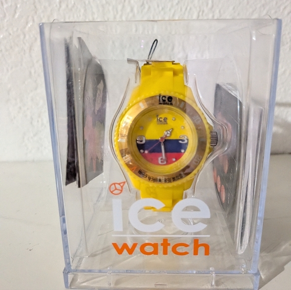 ICE Watch Bold Yellow Silicone Wristwatch with Tricolor Dial - Picture 9 of 9